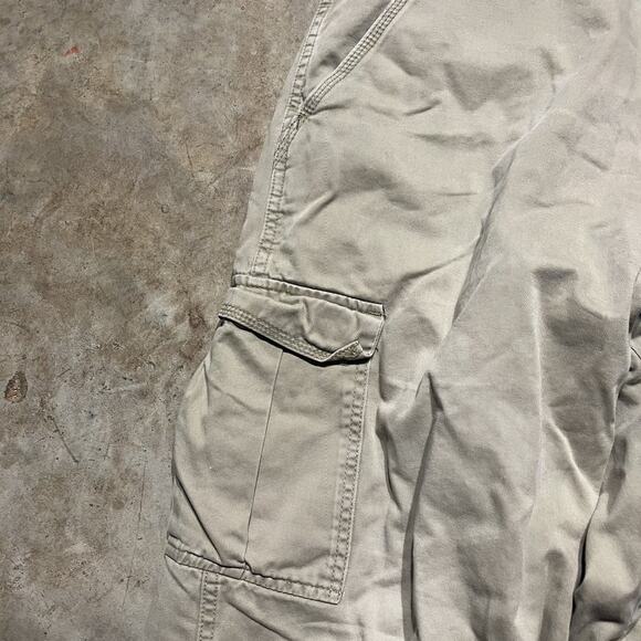 Vintage 2000s Wrangler Tan Cargo Pants 36x30 - Picture 2 of 4